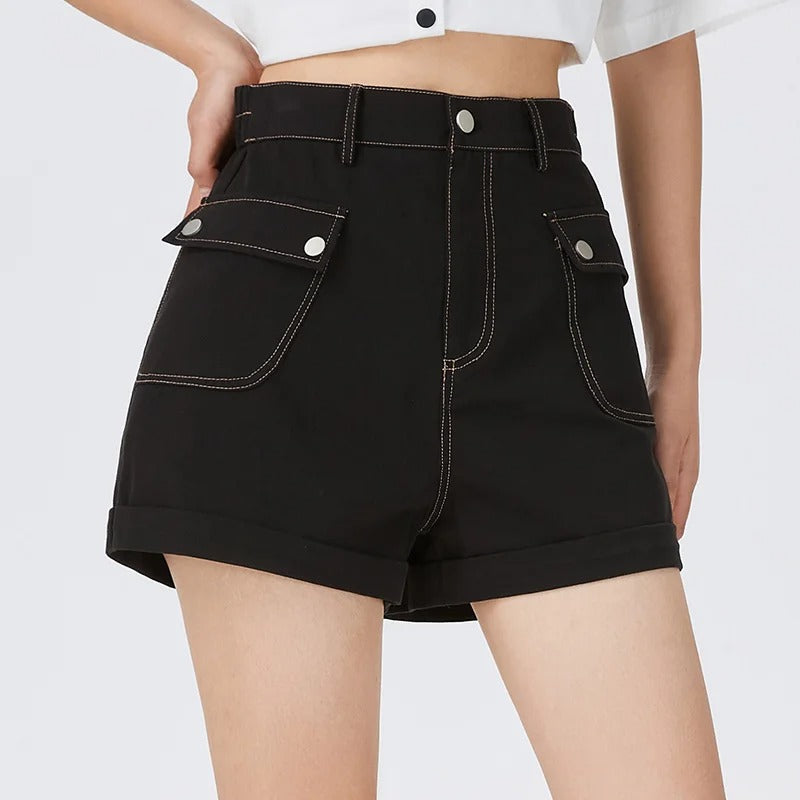 Lässige Sommer-A-Linien-Shorts Damen - Odette 1