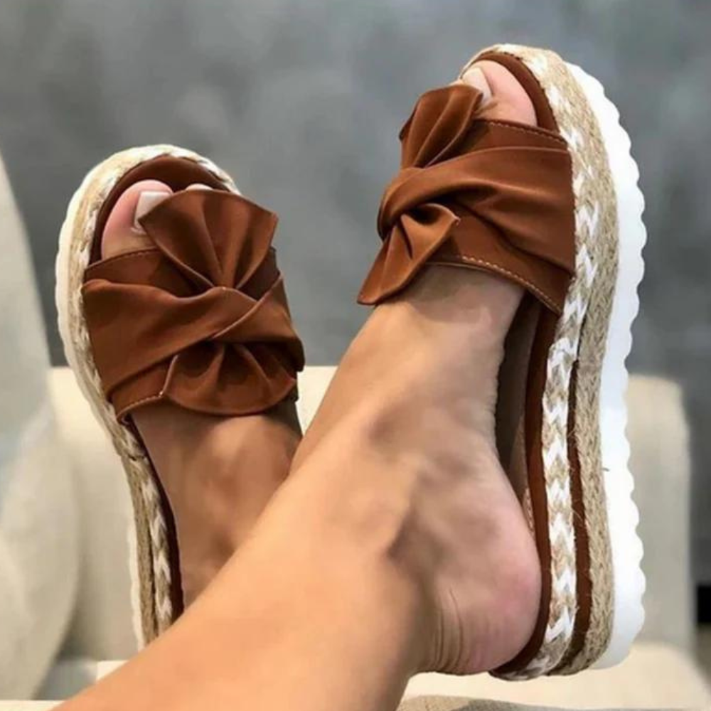 Lässige Sommersandalen Damen mit Schleife - Irene