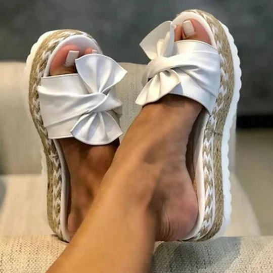 Lässige Sommersandalen Damen mit Schleife - Irene