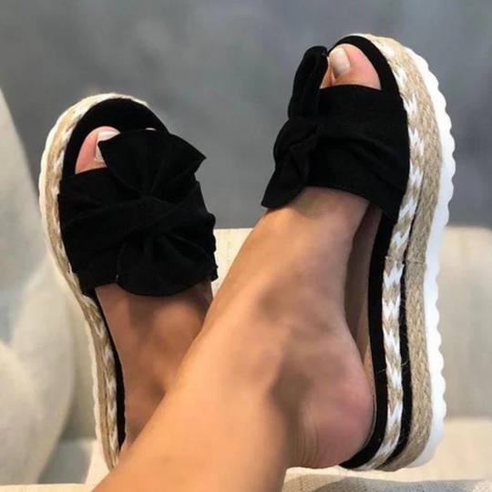 Lässige Sommersandalen Damen mit Schleife - Irene