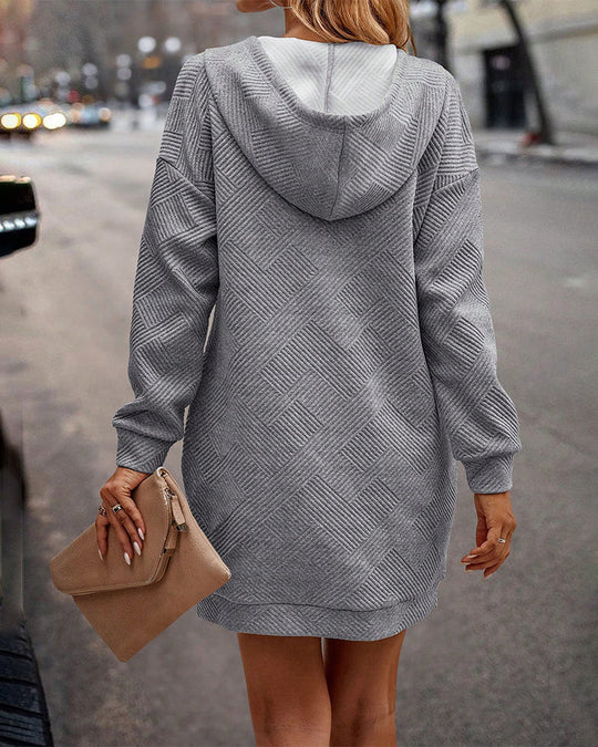 Lässiges Hoodie-Minikleid Damen - Roxane 5