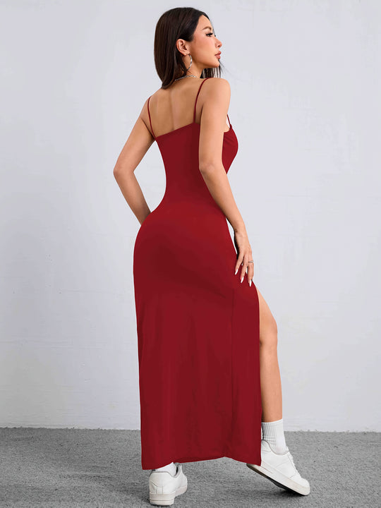 Lässiges Maxi-Trägerkleid Damen - Pamela