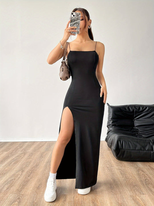 Lässiges Maxi-Trägerkleid Damen - Pamela
