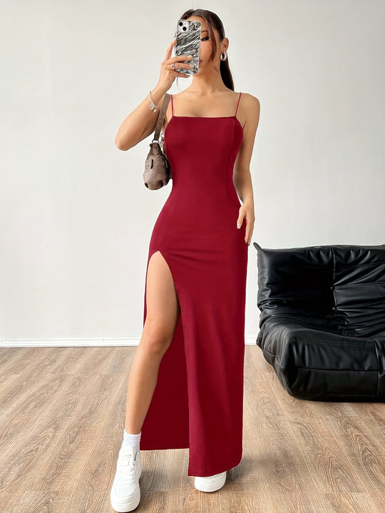 Lässiges Maxi-Trägerkleid Damen - Pamela