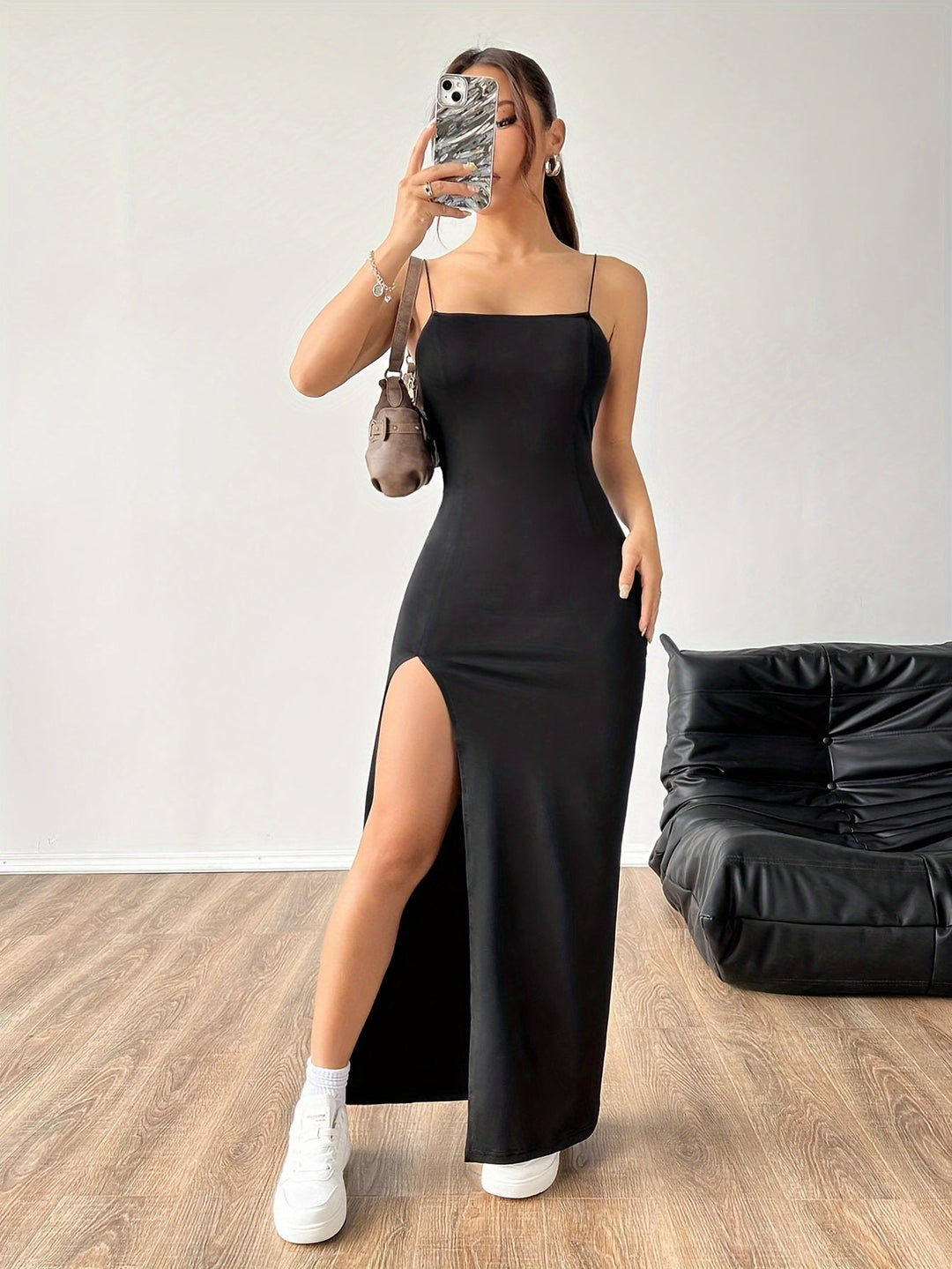 Lässiges Maxi-Trägerkleid Damen - Pamela
