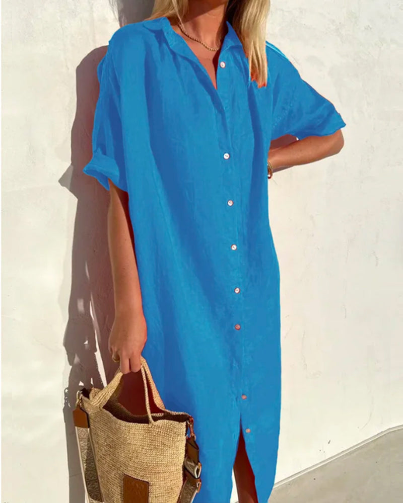 Lässiges Midi-Blusenkleid Damen - Annabelle 3
