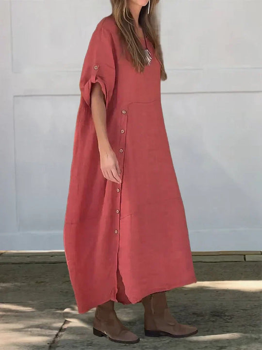 Lässiges Midi-Blusenkleid Damen - Meah 2