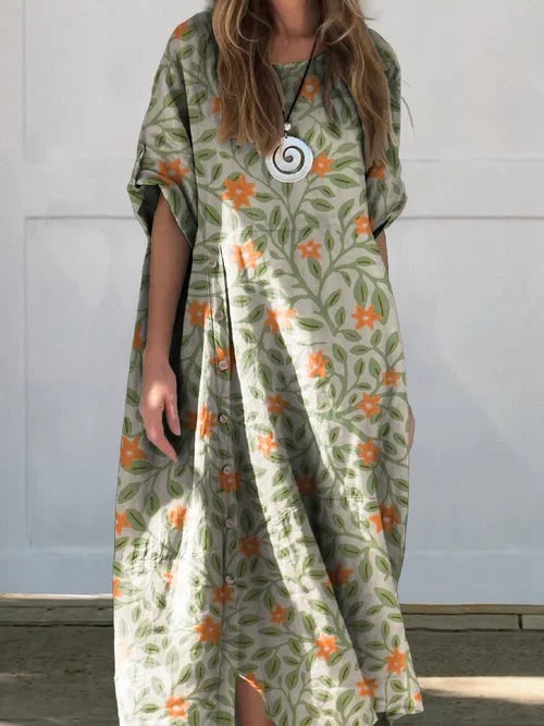Lässiges Midi-Blusenkleid Damen - Meah 7