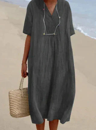 Lässiges Midi-Sommerkleid Damen - Amanda 4
