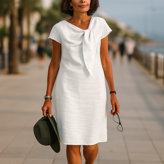 Lässiges Mini-Sommerkleid Damen mit Band - Leila 8