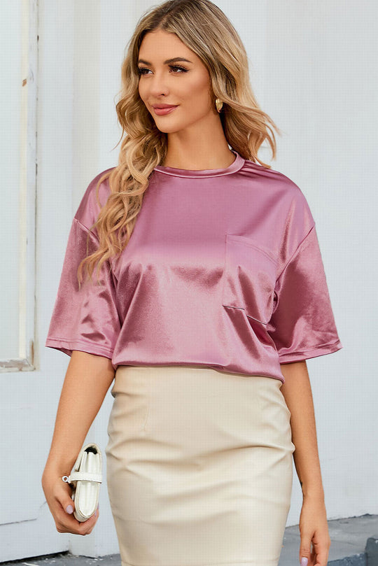 Lässiges Shirt Damen mit Tasche - Arabella 2