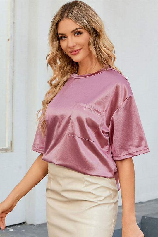 Lässiges Shirt Damen mit Tasche - Arabella 3