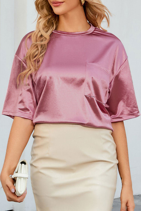 Lässiges Shirt Damen mit Tasche - Arabella 5