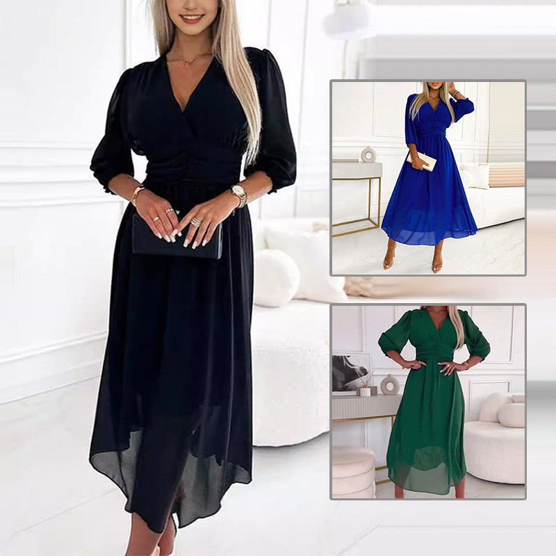 Leichtes Chiffon-Midi-Sommerkleid Damen - Amira