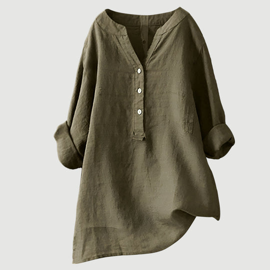 Linnen Blouse Dames | Luchtig comfort & losvallende pasvorm
