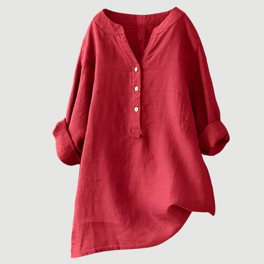 Linnen Blouse Dames | Luchtig comfort & losvallende pasvorm