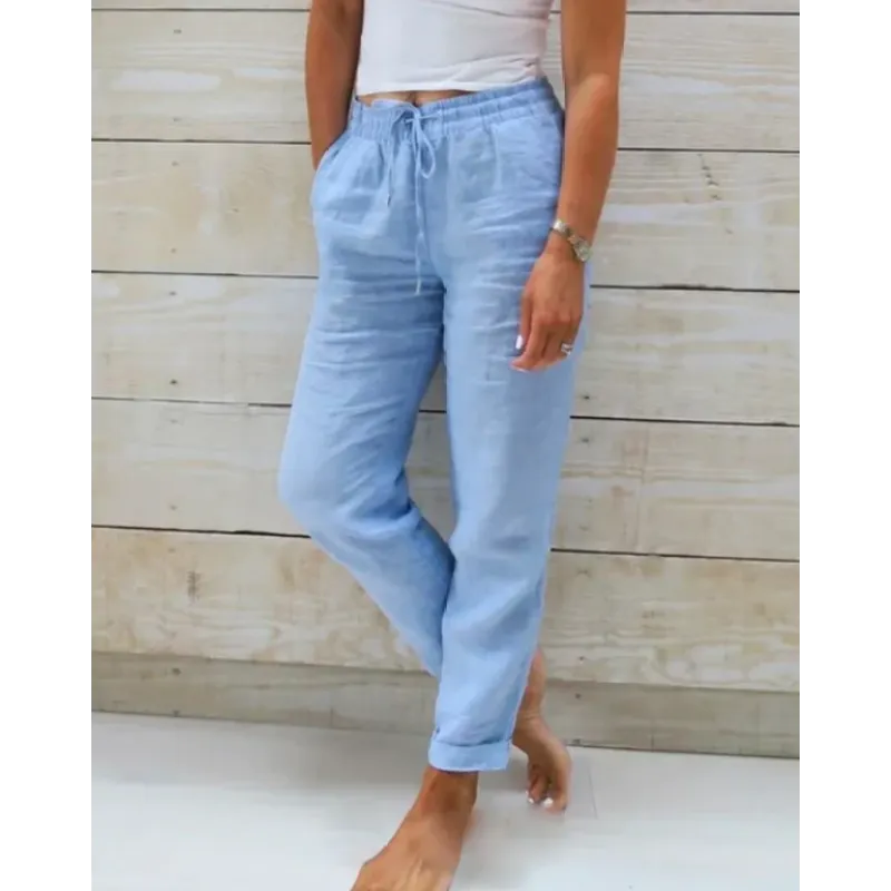 Linnen Broek | Elastische Taille & Flatterende Pasvorm