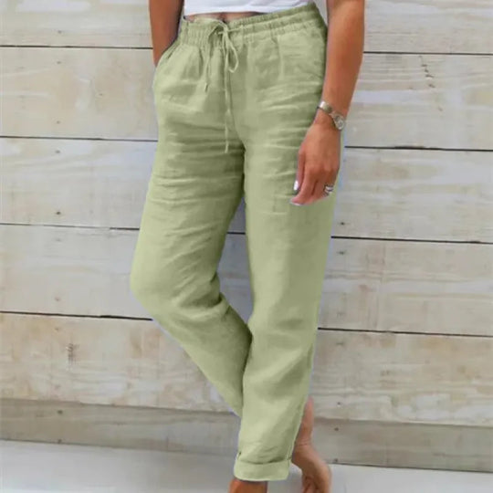 Linnen Broek | Elastische Taille & Flatterende Pasvorm