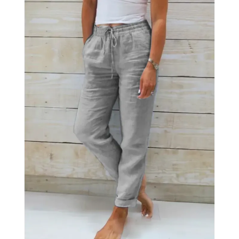 Linnen Broek | Elastische Taille & Flatterende Pasvorm