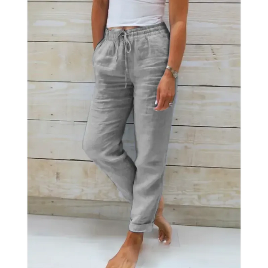 Linnen Broek | Elastische Taille & Flatterende Pasvorm