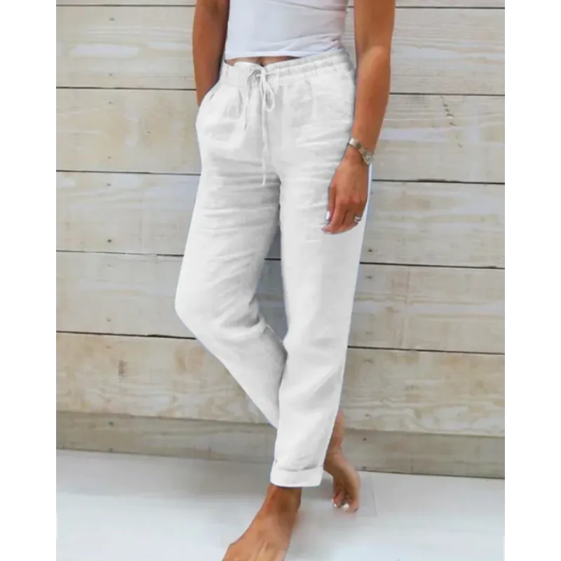 Linnen Broek | Elastische Taille & Flatterende Pasvorm