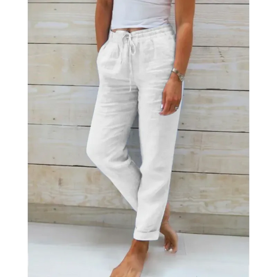 Linnen Broek | Elastische Taille & Flatterende Pasvorm