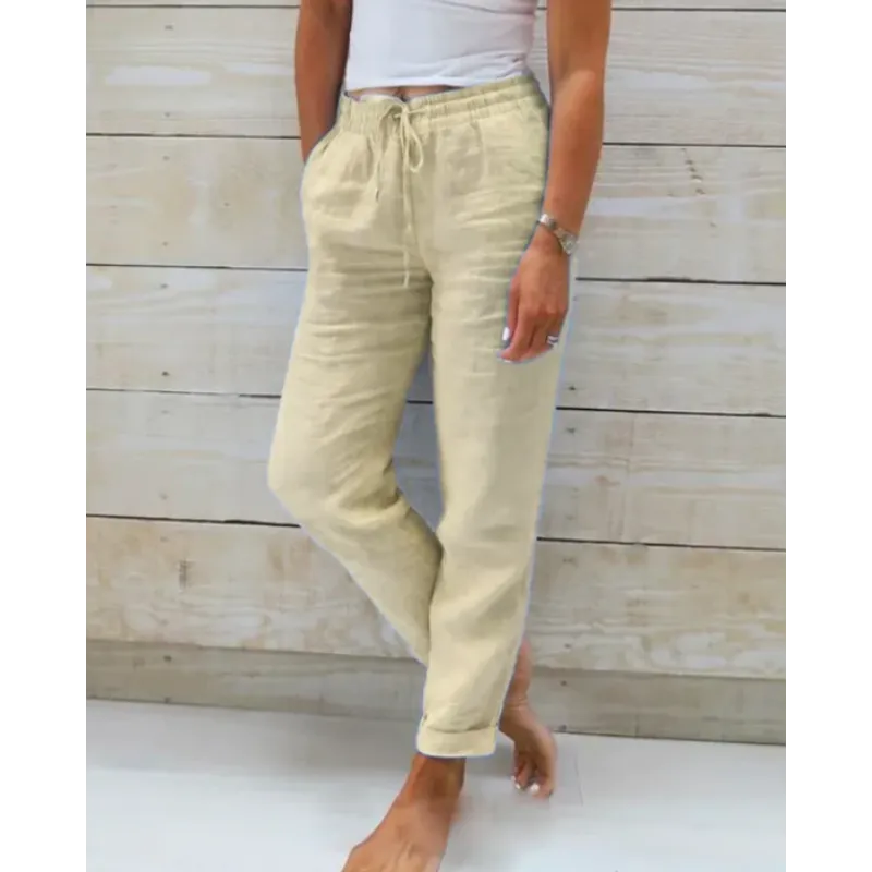 Linnen Broek | Elastische Taille & Flatterende Pasvorm