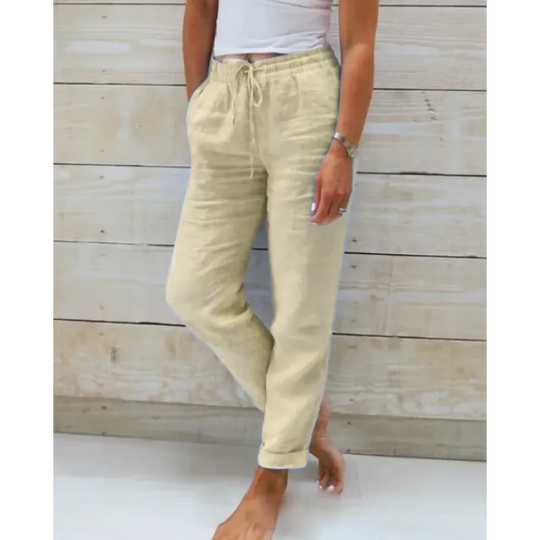 Linnen Broek | Elastische Taille & Flatterende Pasvorm