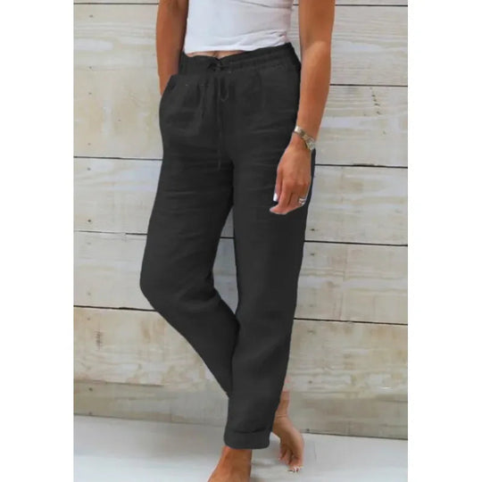 Linnen Broek | Elastische Taille & Flatterende Pasvorm