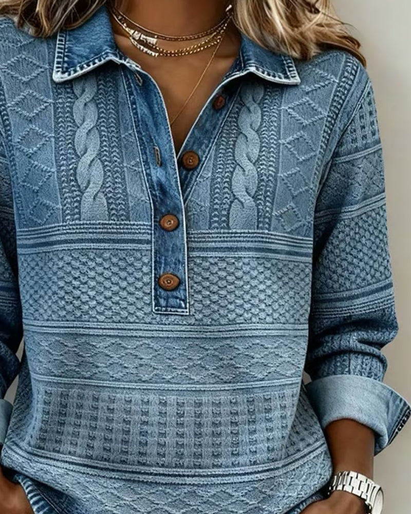 Livia – Top met kraag en knoopsluiting 2