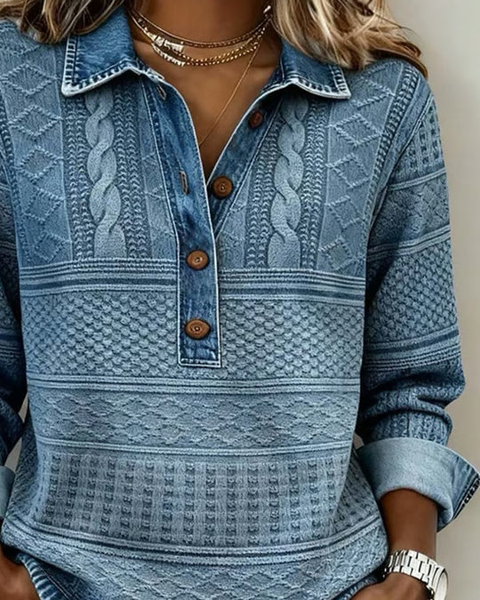 Livia – Top met kraag en knoopsluiting 2