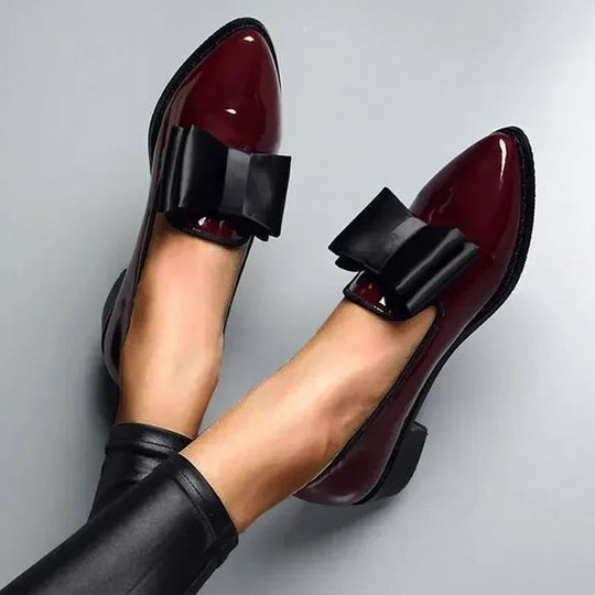 Loafers Dames | Strikdecoratie & Verfijnde Puntige Neus
