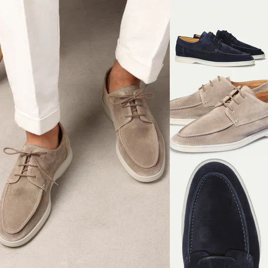 Loafers Heren | Premium Suède & Klassieke Vetersluiting