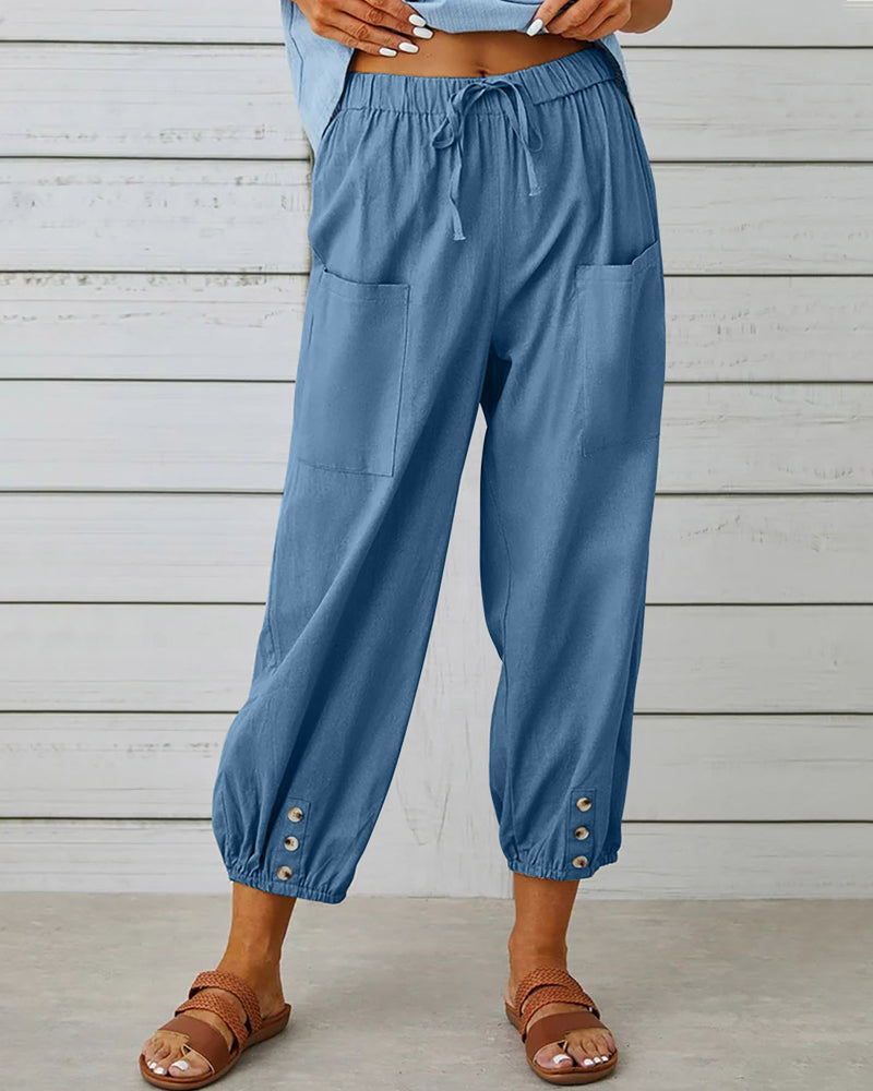 Losse Broek Dames | Hoge taille & Vrije Bewegingsruimte