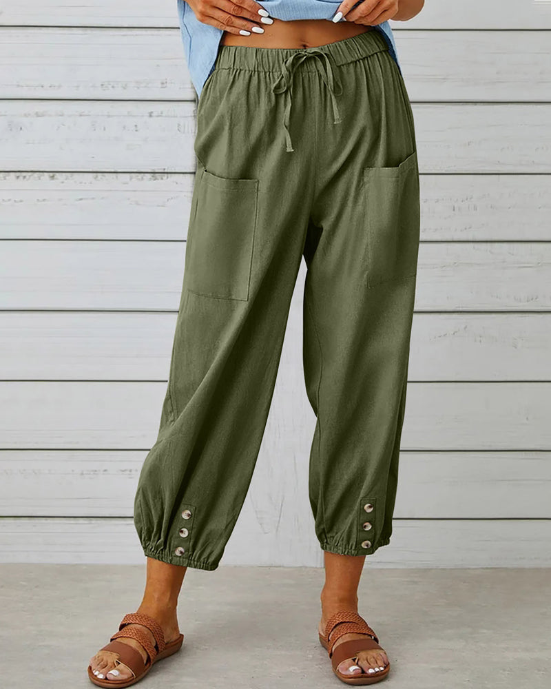 Losse Broek Dames | Hoge taille & Vrije Bewegingsruimte