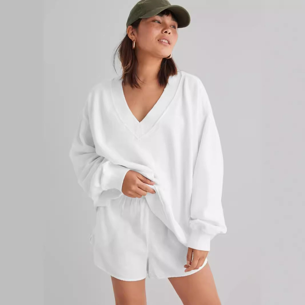 Loungeset Damen | V-Ausschnitt & Lockere Passform