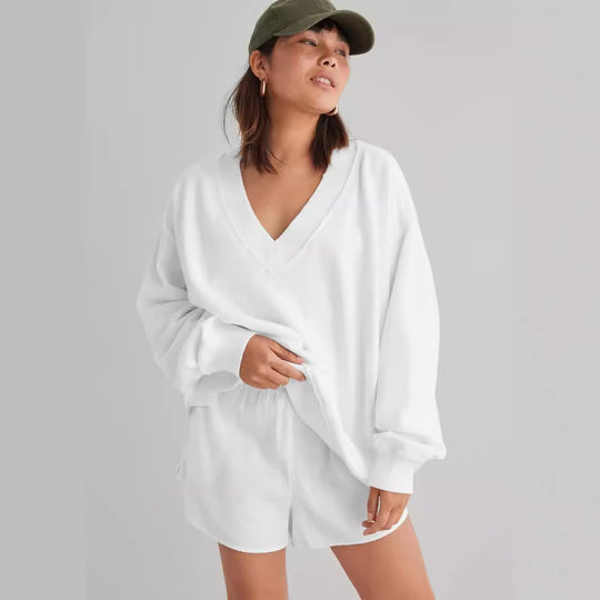 Loungeset Damen | V-Ausschnitt & Lockere Passform