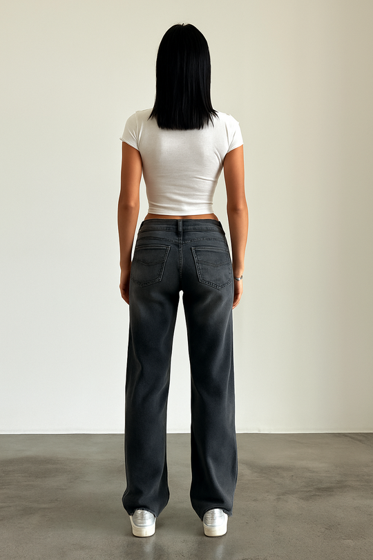 Low waist jeans dames | Straight-leg pasvorm & all-day comfort