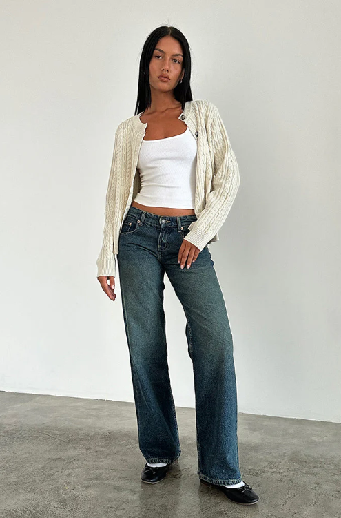 Low waist jeans dames | Straight-leg pasvorm & all-day comfort