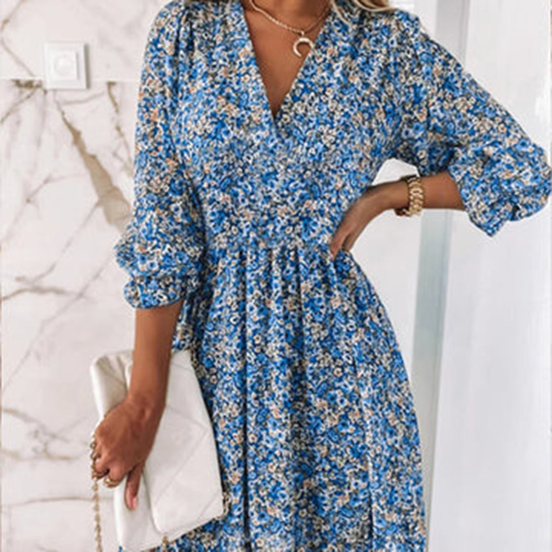 Luchtig en Elegant Midi Zomerkleed voor Dames - Jannine
