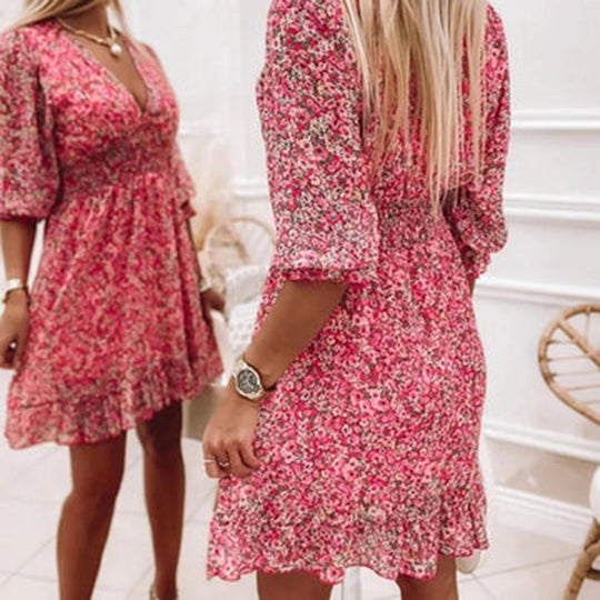 Luchtig en Elegant Midi Zomerkleed voor Dames - Jannine