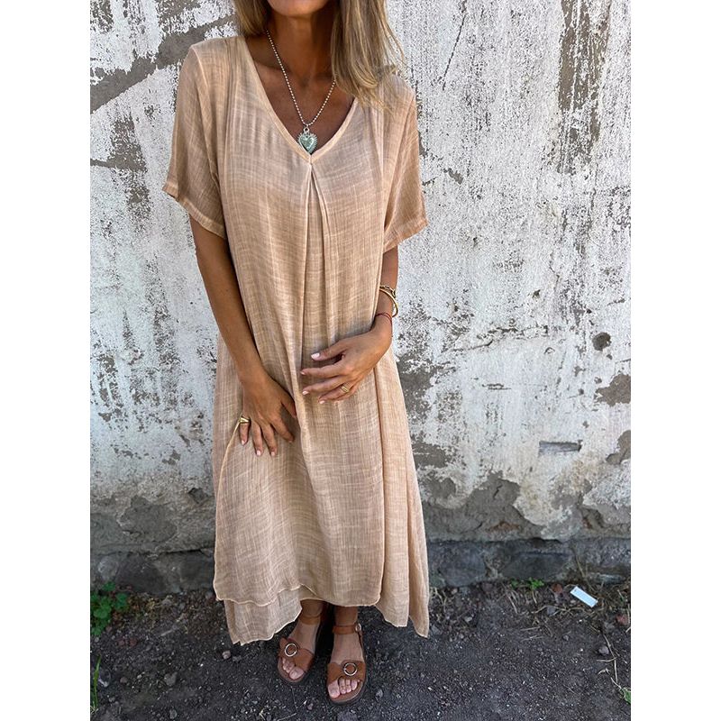 Luftiges Modisches Leichtes Kleid Damen 2