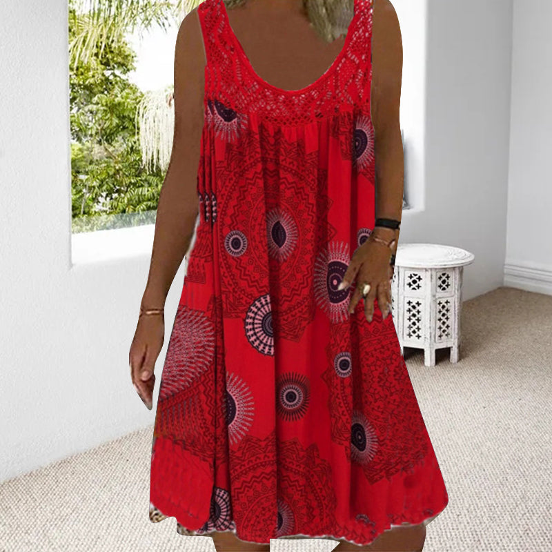 MARISSA – KUSTBRIES MOUWLOZE MIDI JURK 7