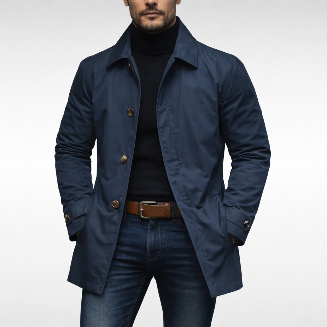 Maarten | Heren Jas Lange Weerbestendig Stijlvol Winter Comfortabel Fit 1