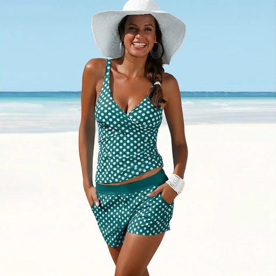 Maddie | Polka Dot Tankini Set 0