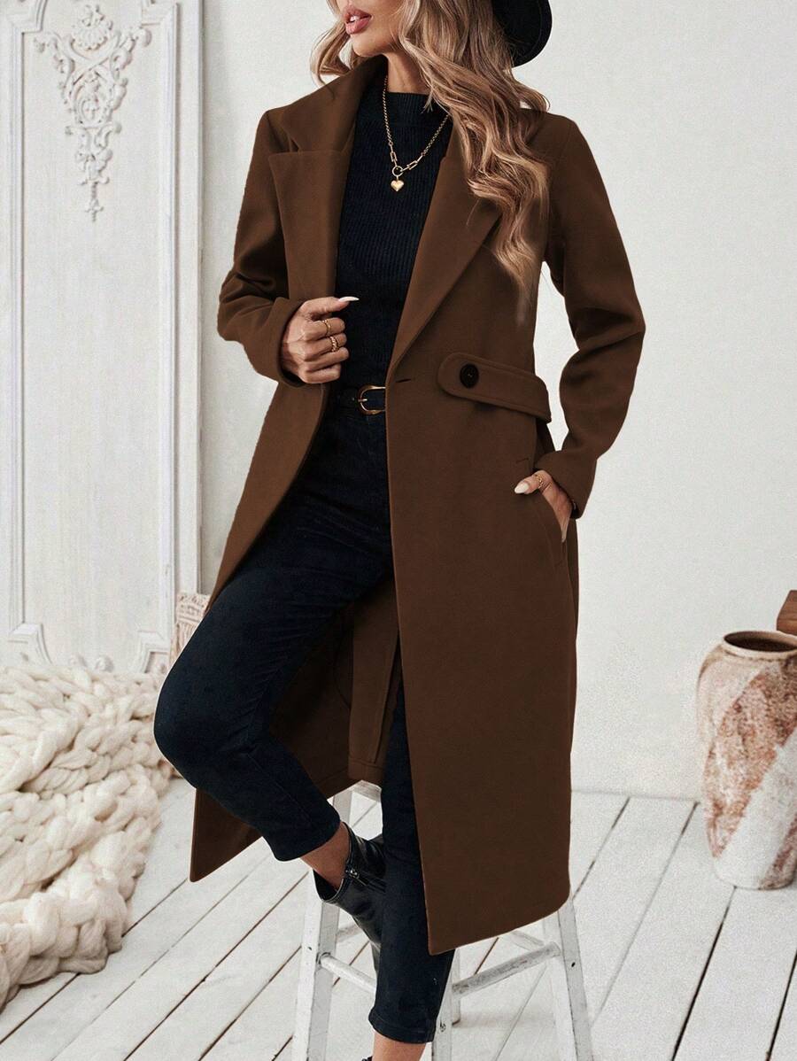 Mantel Damen | Klassischer Revers & Schlanke Silhouette 12