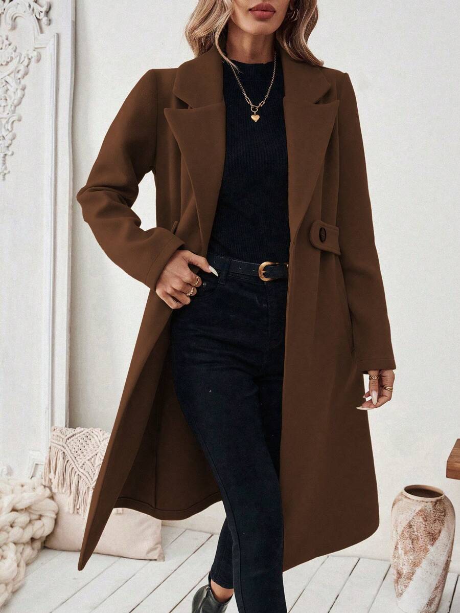 Mantel Damen | Klassischer Revers & Schlanke Silhouette 15