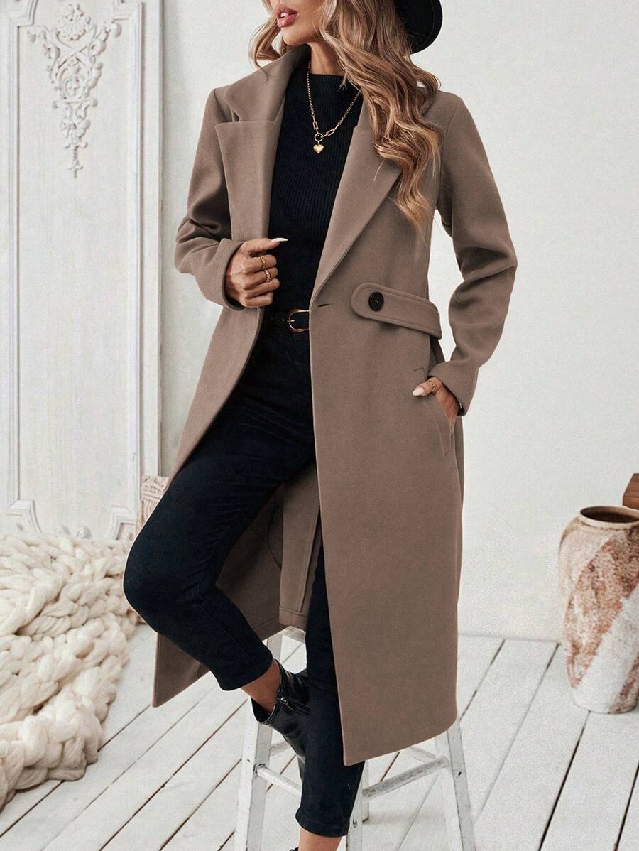Mantel Damen | Klassischer Revers & Schlanke Silhouette 17