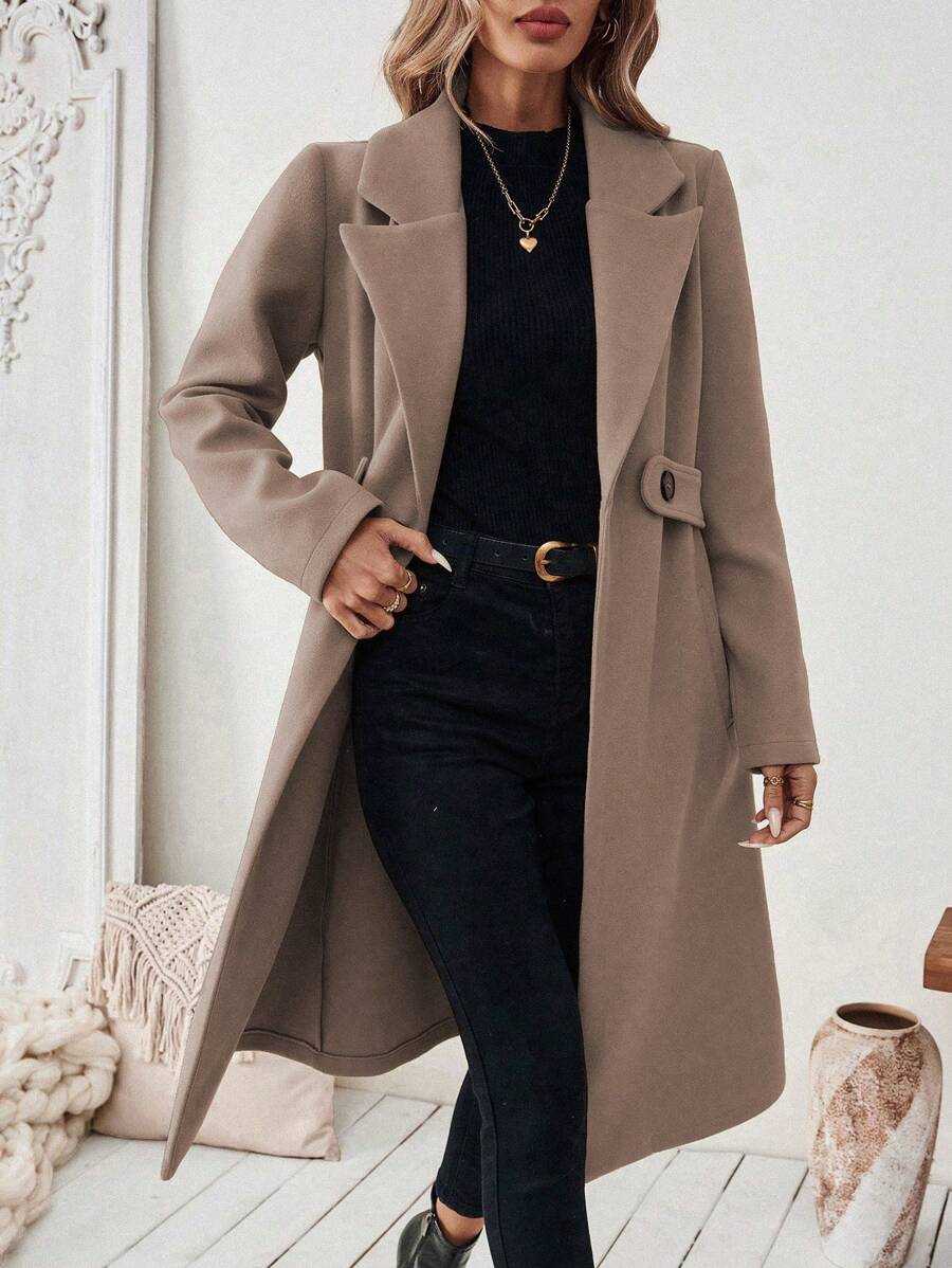 Mantel Damen | Klassischer Revers & Schlanke Silhouette 19