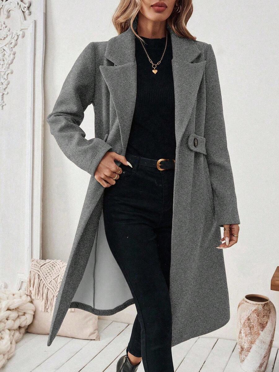 Mantel Damen | Klassischer Revers & Schlanke Silhouette 26